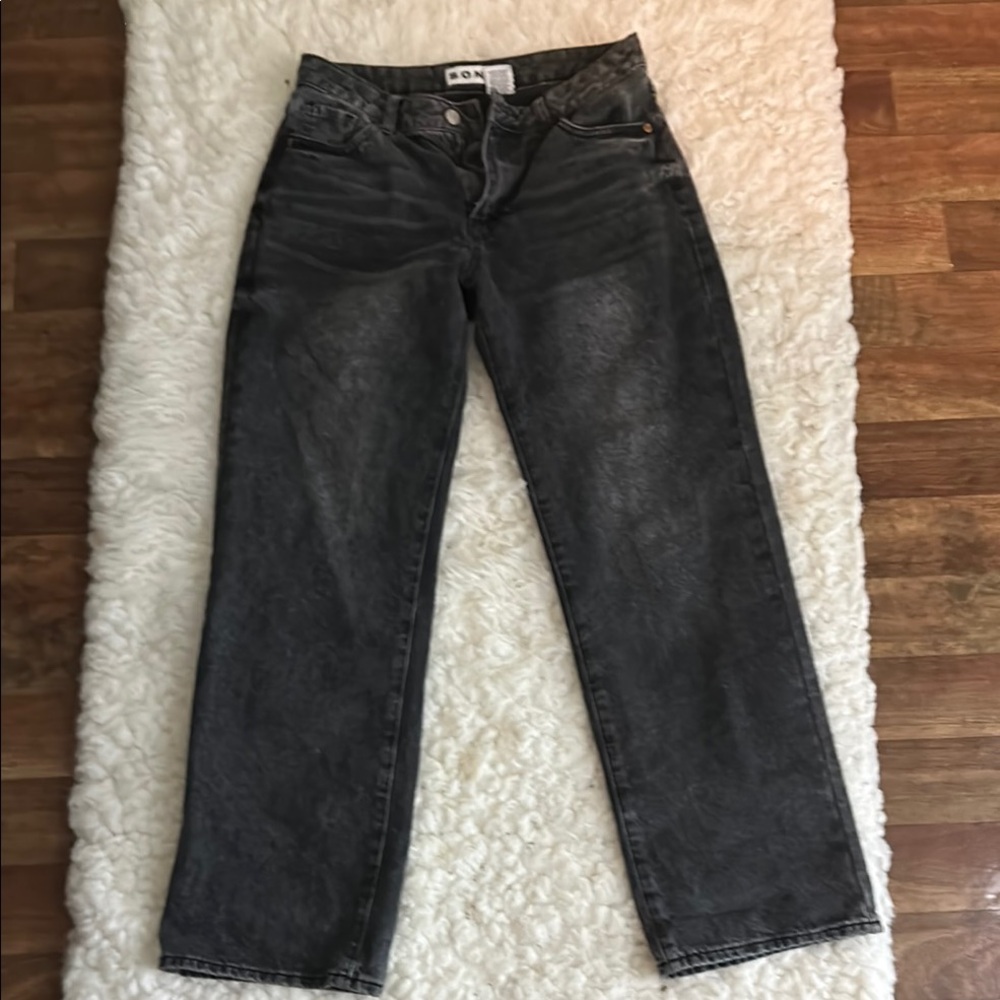 Rewash Gray Straight Leg Jeans